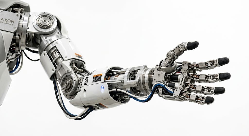 A photo of a robotic arm